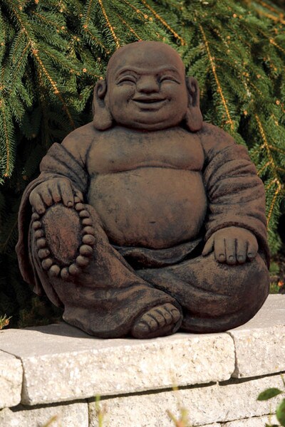 Hotei Sitting God of Contentment Happiness Statue Buddha Happy
